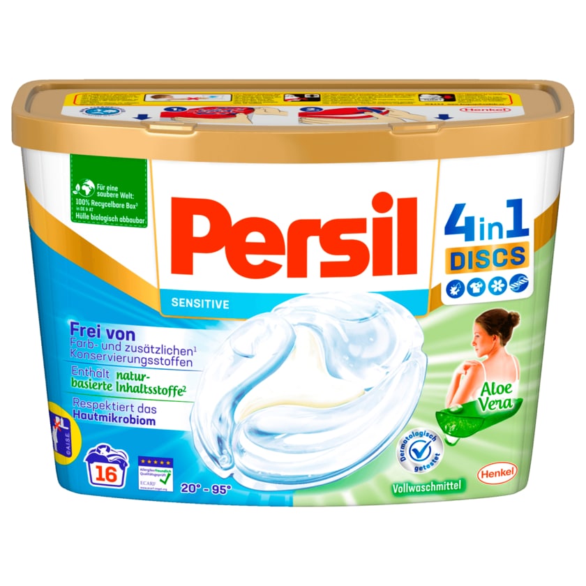 Persil Discs Sensitive Vollwaschmittel 400g, 16WL